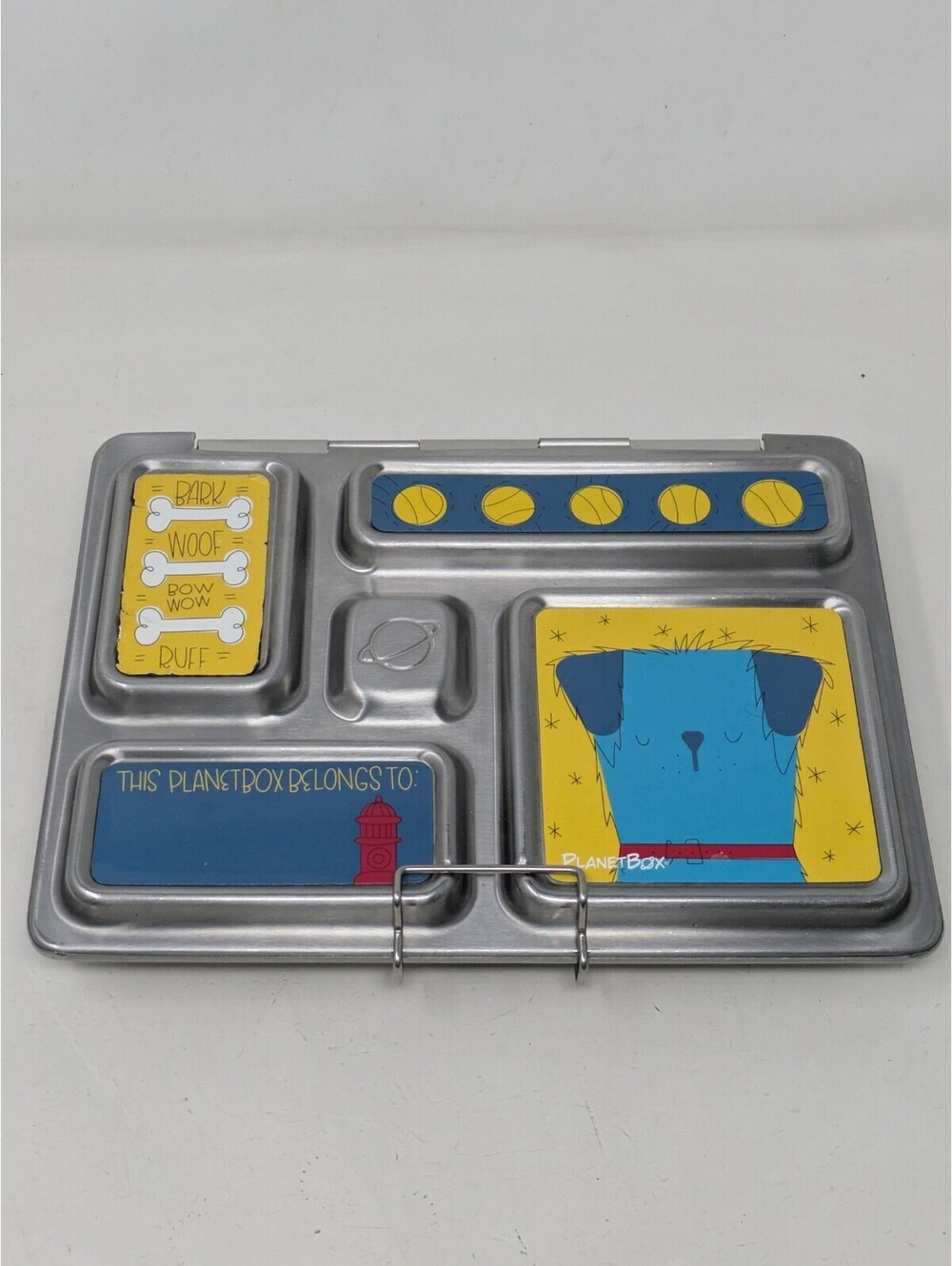 PLANETBOX LAUNCH Stainless Steel 3 Compartment Deep Bento LUNCH BOX Planet Box.